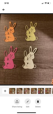 Easter basket die cut ,embellishments, journals and scrapbook paper, project, card making , card tag . - image4